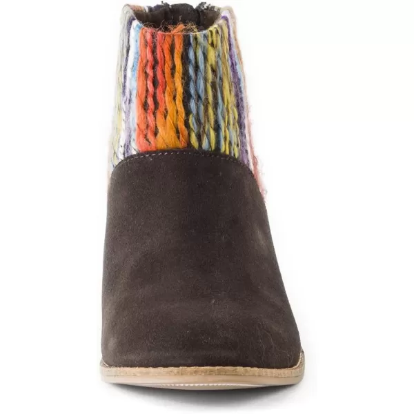 imageTOMS Womens Alpargata Slip On Flats Casual  BlueChocolate Suede Multi Textile