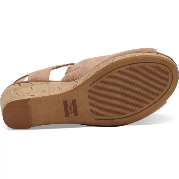 imageTOMS Womens Alpargata Slip On Flats Casual  BlueCoral Pink Suede