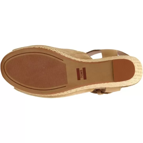 imageTOMS Womens Alpargata Slip On Flats Casual  BlueHoney SuedeLeather