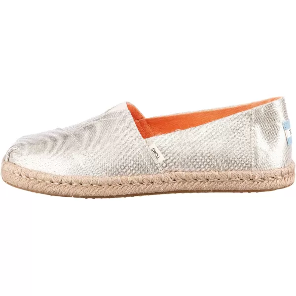 imageTOMS Womens Alpargata Slip On Flats Casual  BlueSpanish Villa