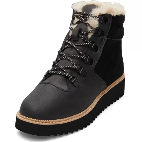 imageTOMS Womens Mojave Leopard Round Toe Lace Up Casual Boots Ankle Low Heel 12quot  BrownBlack