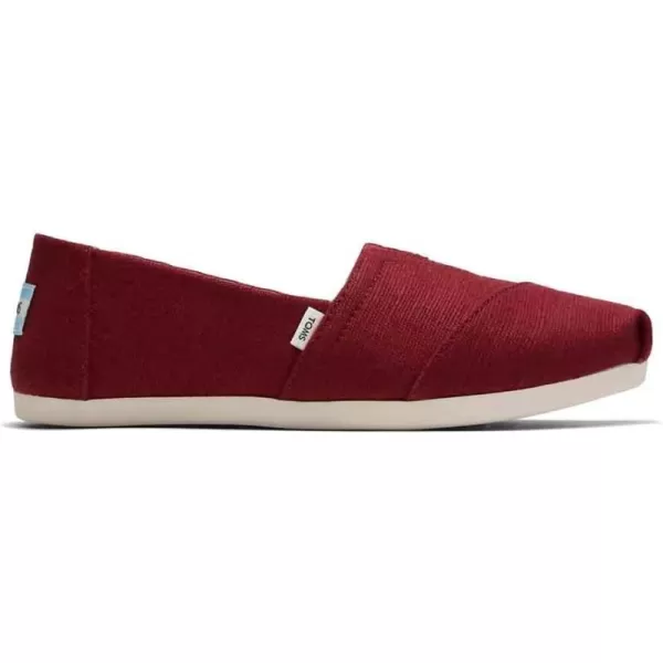 imageTOMS womens Alpargata Recycled Cotton CanvasBlack Cherry