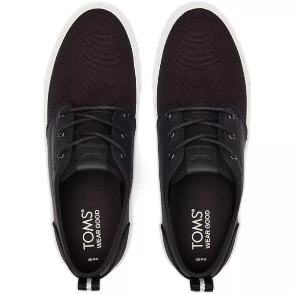 imageTOMS Mens Carlo Terrain Sneakers Shoes  GreyBlack Canvas and Leather