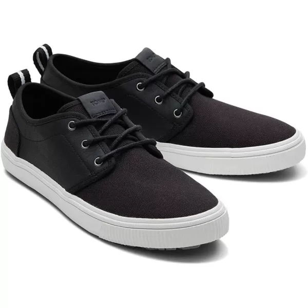 imageTOMS Mens Carlo Terrain Sneakers Shoes  GreyBlack Canvas and Leather