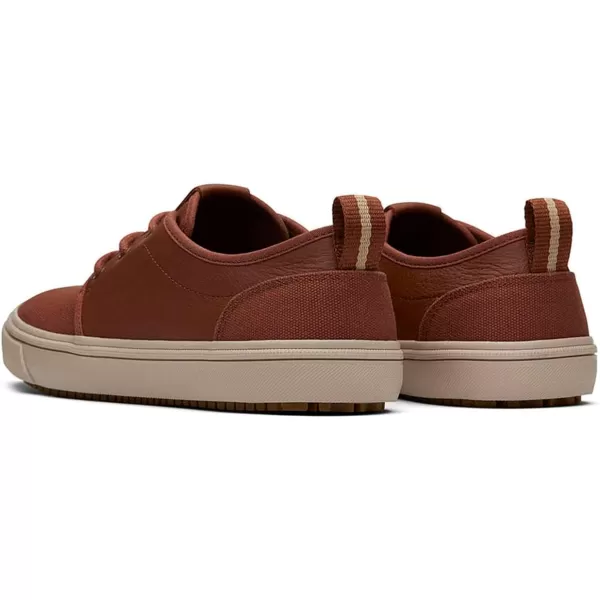 imageTOMS Mens Carlo Terrain Sneakers Shoes  GreyDark Ember Canvas and Leather
