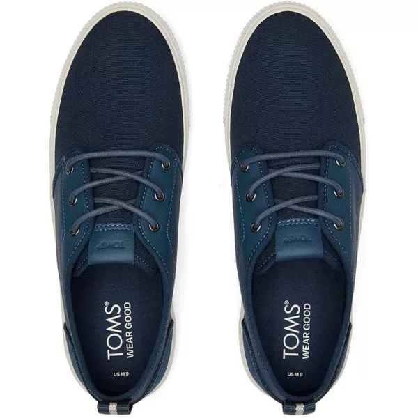 imageTOMS Mens Carlo Terrain Sneakers Shoes  GreyDark Indigo Canvas and Leather