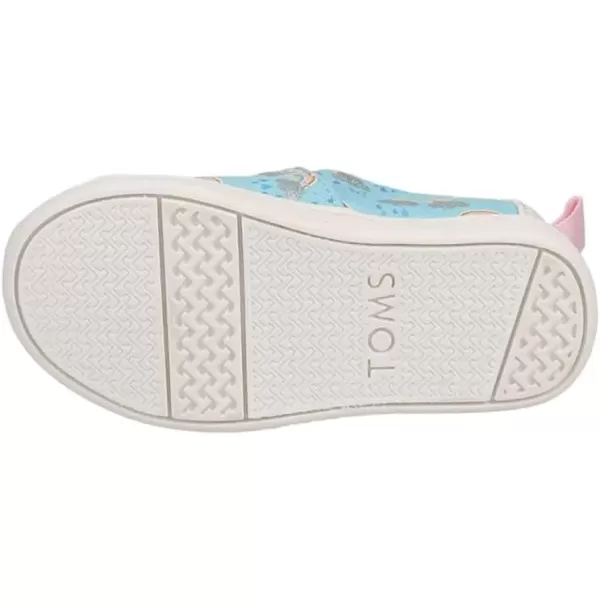 imageTOMS UnisexChild Alpargata Ruffle Slip on Flats Little Big Kid SneakerBlue Weather Foil