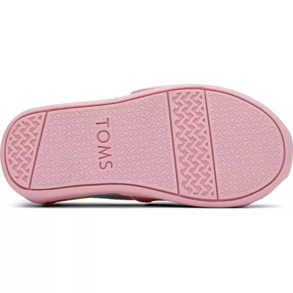 imageTOMS UnisexChild Alpargata Ruffle Slip on Flats Little Big Kid SneakerCandy Pink Gradient