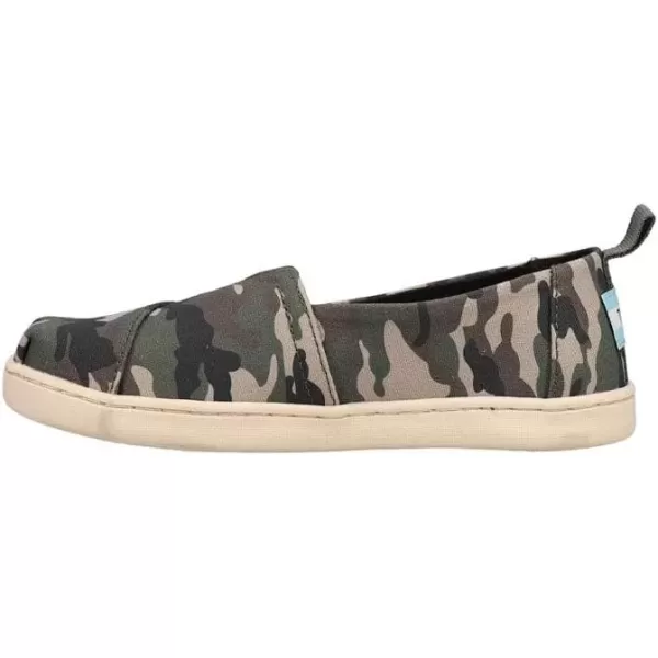 imageTOMS UnisexChild Alpargata Ruffle Slip on Flats Little Big Kid SneakerClassic Camo
