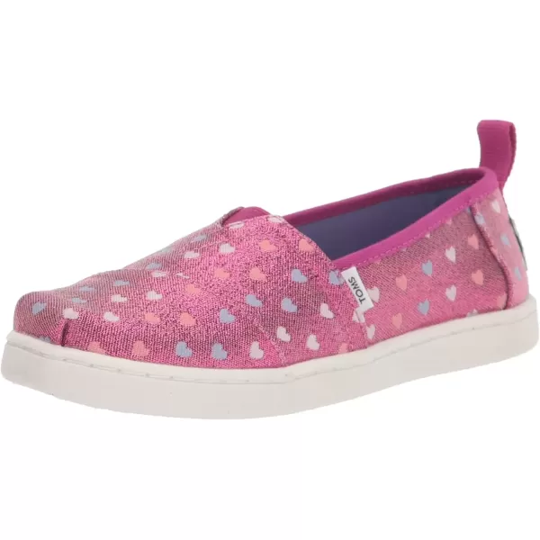 imageTOMS UnisexChild Alpargata Ruffle Slip on Flats Little Big Kid SneakerDark Fuchsia