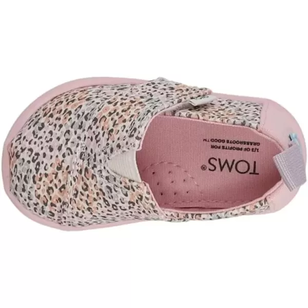 imageTOMS UnisexChild Alpargata Ruffle Slip on Flats Little Big Kid SneakerPastel Multi Mini Leopard