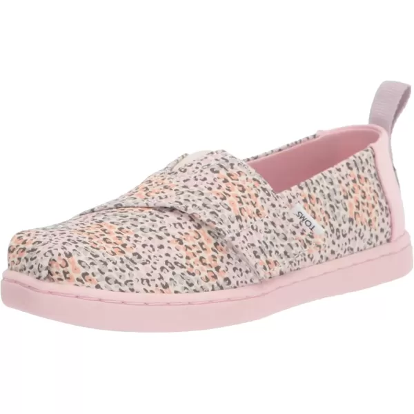 imageTOMS UnisexChild Alpargata Ruffle Slip on Flats Little Big Kid SneakerPastel Multi Mini Leopard