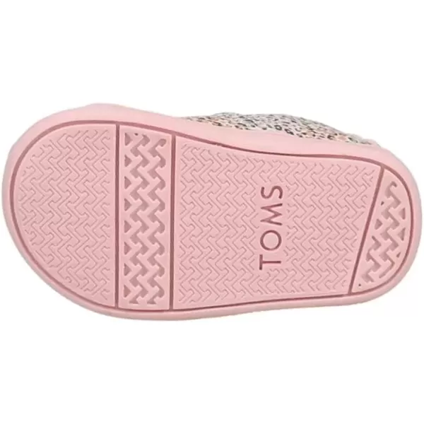 imageTOMS UnisexChild Alpargata Ruffle Slip on Flats Little Big Kid SneakerPastel Multi Mini Leopard