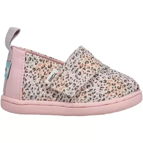 imageTOMS UnisexChild Alpargata Ruffle Slip on Flats Little Big Kid SneakerPastel Multi Mini Leopard