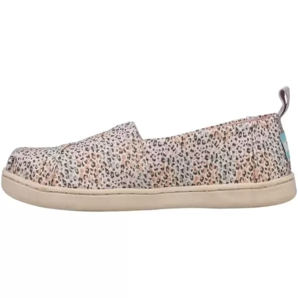imageTOMS UnisexChild Alpargata Ruffle Slip on Flats Little Big Kid SneakerPastel Multi Mini Leopard Print
