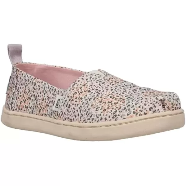 imageTOMS UnisexChild Alpargata Ruffle Slip on Flats Little Big Kid SneakerPastel Multi Mini Leopard Print