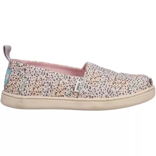 imageTOMS UnisexChild Alpargata Ruffle Slip on Flats Little Big Kid SneakerPastel Multi Mini Leopard Print