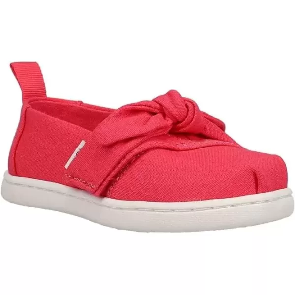 imageTOMS UnisexChild Alpargata Ruffle Slip on Flats Little Big Kid SneakerRaspberry