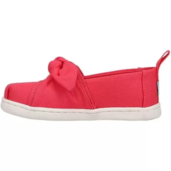 imageTOMS UnisexChild Alpargata Ruffle Slip on Flats Little Big Kid SneakerRaspberry
