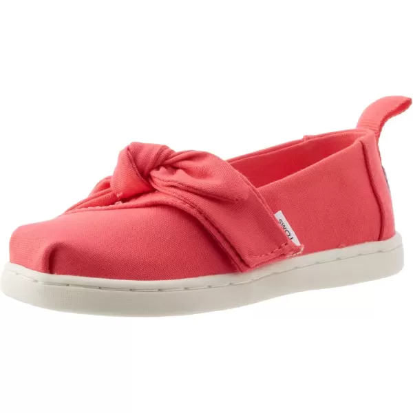 imageTOMS UnisexChild Alpargata Ruffle Slip on Flats Little Big Kid SneakerRaspberry