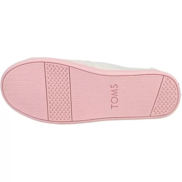 imageTOMS UnisexChild Alpargata Ruffle Slip on Flats Little Big Kid SneakerWhite Multi Iridescent Stripe
