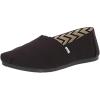 imageTOMS Womens Alpargata Recycled Cotton Canvas Loafer FlatBlackBlack
