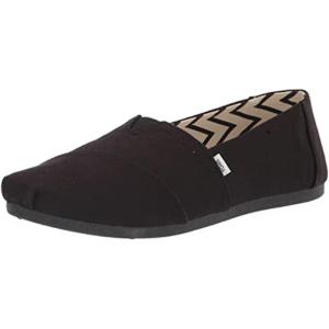 imageTOMS Womens Alpargata Recycled Cotton Canvas Loafer FlatBlackBlack