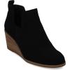 imageTOMS Womens Kallie Cutout BootBlack SuedeEmbossed Suede