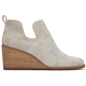 imageTOMS Womens Kallie Cutout BootDoe Leopard Printed Suede