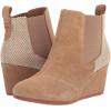 imageTOMS Womens Bailey Ankle BootsSuedeTextileLeather  Booties for WomenToffee