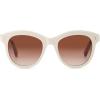 imageTOMS Womens Gwyneth Round SunglassesChalkHoney Tortoise
