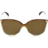imageTOMS Womens Sandela Oversized SunglassesCappuccino Champange Fade