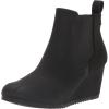 imageTOMS Womens Bailey Ankle BootsSuedeTextileLeather  Booties for WomenBlack