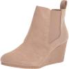 imageTOMS Womens Bailey Ankle BootsSuedeTextileLeather  Booties for WomenWarm Taupe