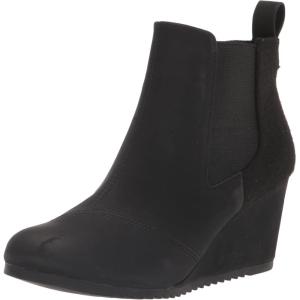 imageTOMS Womens Bailey Ankle BootsSuedeTextileLeather  Booties for WomenBlack