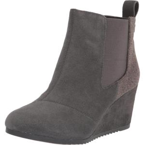 imageTOMS Womens Bailey Ankle BootsSuedeTextileLeather  Booties for WomenGunmetal