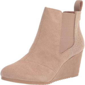 imageTOMS Womens Bailey Ankle BootsSuedeTextileLeather  Booties for WomenWarm Taupe