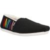 imageTOMS Mens Alpargata 30 Loafer FlatBlack Two Tone FeltRainbow Bar Embroidery