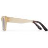 imageTOMS Traveler Unisex Devon Rectangular SunglassesMatteShiny Oatmilk Crystal Fade