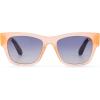 imageTOMS Traveler Unisex Devon Rectangular SunglassesMatteShiny Peach Crystal Fade