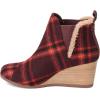 imageTOMS Womens Kelsey Ankle BootBarn Red Earthy Plaid