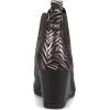 imageTOMS Womens Kelsey Ankle BootBlack LeatherZebra Shimmer