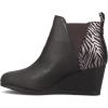 imageTOMS Womens Kelsey Ankle BootBlack LeatherZebra Shimmer