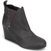 imageTOMS Womens Kelsey Ankle BootBlack LeatherZebra Shimmer