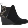 imageTOMS Womens Kelsey Ankle BootBlack SuedeBrocade