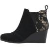 imageTOMS Womens Kelsey Ankle BootBlack SuedeBrocade