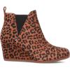 imageTOMS Womens Kelsey Ankle BootDark Ember Leopard Printed Suede
