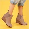 imageTOMS Womens Kelsey Ankle BootTaupe Grey LeatherSuede