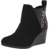 Black Suede/Brocade