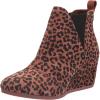 Dark Ember Leopard Printed Suede